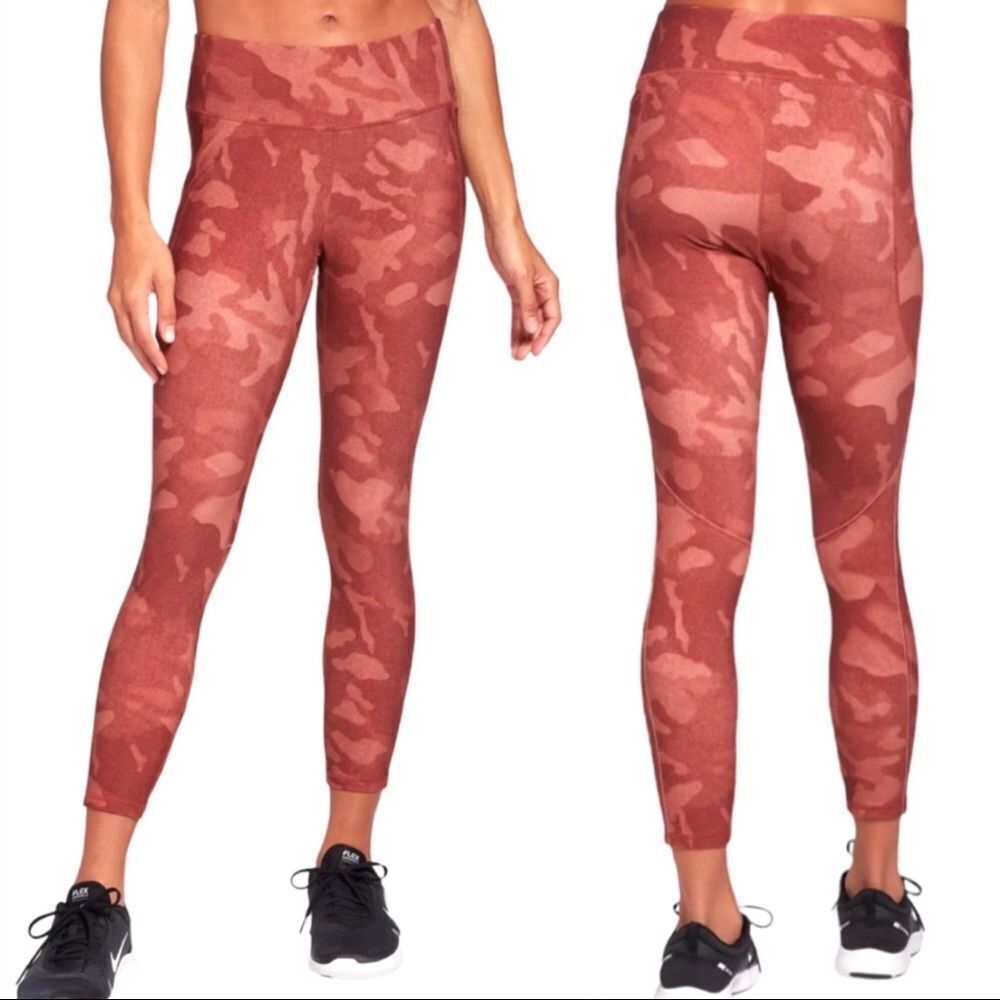 🆕 CALIA Energize Mid Rise 7/8 Legging Soft Camo‎ Terra Cotta Size XS NWT